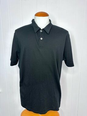 Ibex Men’s Merino Wool Black Polo Shirt